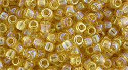 (image for) TOHO 8/o Round Seed Bead-Light Topaz Transparent Rainbow #8T162
