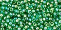 (image for) TOHO 8/o Round Seed Bead-Avocado Green Transparent Rainbow #8T167B