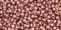(image for) TOHO 11/o Round-Light Amethyst Gold Luster. 11T203