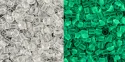 (image for) TOHO 11/o Round-Glow in the Dark-Crystal / Bright Green. 11T2710