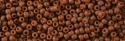 (image for) TOHO 11/o Round Semi-Glazed Burnt Sienna. 11T2610F