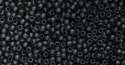 (image for) TOHO 11/o Round Semi-Glazed Black. 11T2612F