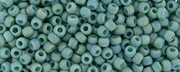 (image for) TOHO 15/o Round Seed Bead. Semi-Glazed Rainbow Dusty Turquoise. 15T2634F