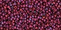 (image for) TOHO 11/o Round-Cranberry Gold Luster Matte. 11T332F