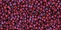 (image for) TOHO 11/o Round-Cranberry Gold Luster Matte. 11T332F