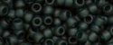 (image for) TOHO 11/o Round-Dark Emerald Green Transparent Matte. 11T939F