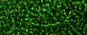 (image for) TOHO 11/o Round-Bright Green Silver Lined. 11T27B