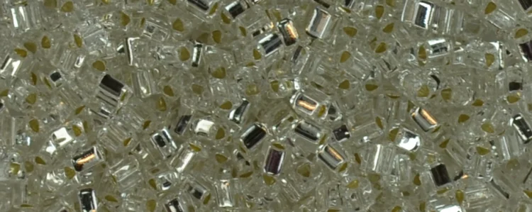 (image for) TOHO Size 11/o Triangle Shape Seed Bead-Crystal Silver Lined
