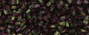 (image for) TOHO Size 11/o Triangle Shape Seed Bead-Raspberry Lined Olivine Transparent