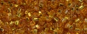 (image for) TOHO Size 11/o Triangle Shape Seed Bead-Dark Topaz Silver Lined