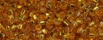 (image for) TOHO Size 11/o Triangle Shape Seed Bead-Dark Topaz Silver Lined