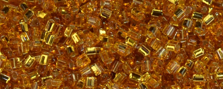 (image for) TOHO Size 11/o Triangle Shape Seed Bead-Dark Topaz Silver Lined