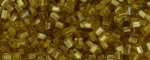 (image for) TOHO Size 11/o Triangle Shape Seed Bead-Light Topaz Silver Lined Matte