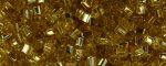 (image for) TOHO Size 11/o Triangle Shape Seed Bead-Light Topaz Silver Lined
