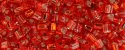 (image for) TOHO Size 11/o Triangle Shape Seed Bead-Ruby Silver Lined