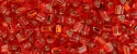 (image for) TOHO Size 11/o Triangle Shape Seed Bead-Ruby Silver Lined