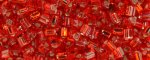 (image for) TOHO Size 11/o Triangle Shape Seed Bead-Ruby Silver Lined