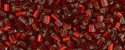 (image for) TOHO Size 11/o Triangle Shape Seed Bead-Dark Ruby Silver Lined Matte
