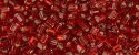 (image for) TOHO Size 11/o Triangle Shape Seed Bead-Dark Ruby Silver Lined