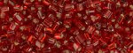 (image for) TOHO Size 11/o Triangle Shape Seed Bead-Dark Ruby Silver Lined