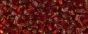 (image for) TOHO Size 11/o Triangle Shape Seed Bead-Garnet Silver Lined
