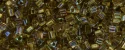 (image for) TOHO Size 11/o Triangle Shape Seed Bead-Bronze Lined Light Pink Rainbow