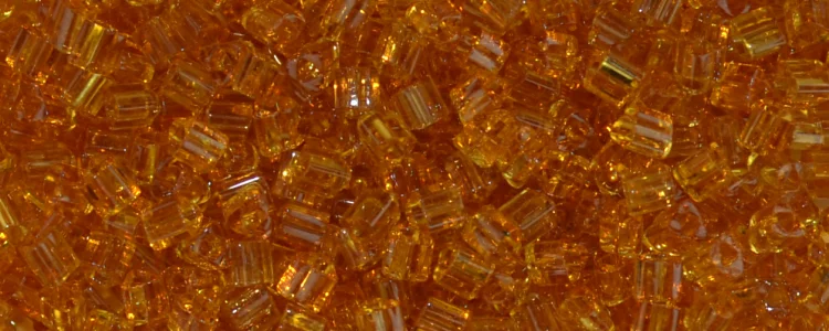 (image for) TOHO Size 11/o Triangle Shape Seed Bead-Dark Topaz Transparent