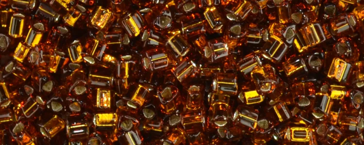 (image for) TOHO Size 11/o Triangle Shape Seed Bead-Smoke Topaz Silver Lined