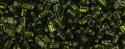 (image for) TOHO Size 11/o Triangle Shape Seed Bead-Olivine Silver Lined