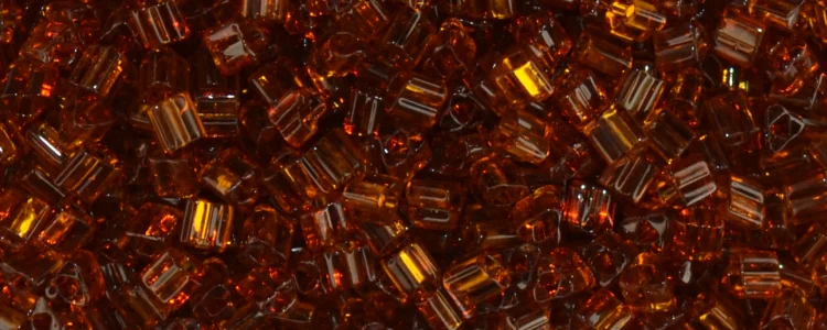 (image for) TOHO Size 11/o Triangle Shape Seed Bead-Smoke Topaz Transparent