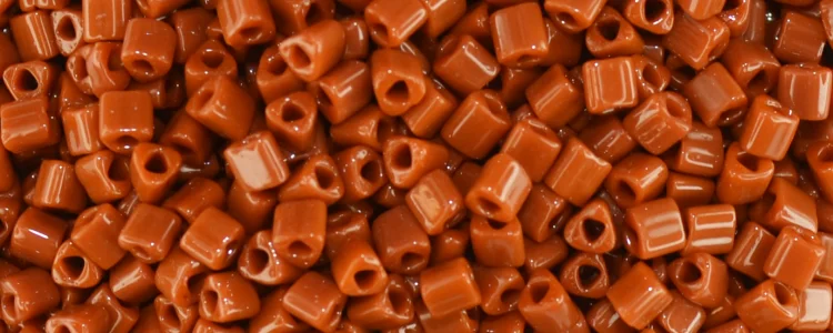(image for) TOHO Size 11/o Triangle Shape Seed Bead-Terra Cotta Opaque