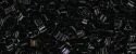 (image for) TOHO Size 11/o Triangle Shape Seed Bead-Jet Black Opaque