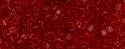 (image for) TOHO Size 11/o Triangle Shape Seed Bead-Ruby Transparent