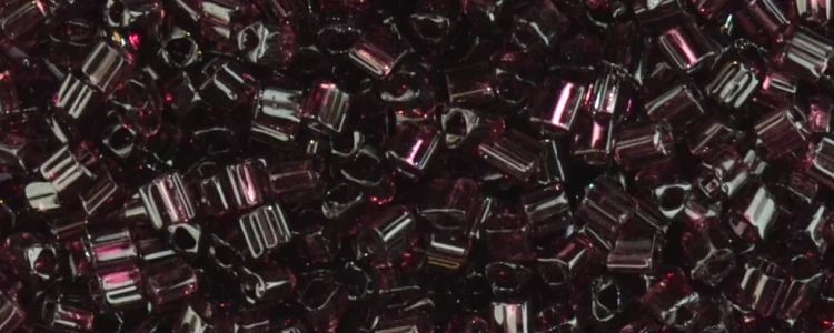 (image for) TOHO Size 11/o Triangle Shape Seed Bead-Dark Amethyst Transparent