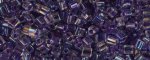 (image for) TOHO Size 11/o Triangle Shape Seed Bead-Lavender Lined Crystal Rainbow