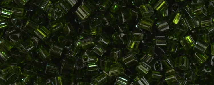 (image for) TOHO Size 11/o Triangle Shape Seed Bead-Olivine Transparent