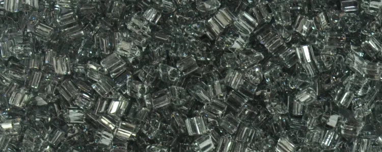 (image for) TOHO Size 11/o Triangle Shape Seed Bead-Black Diamond Transparent