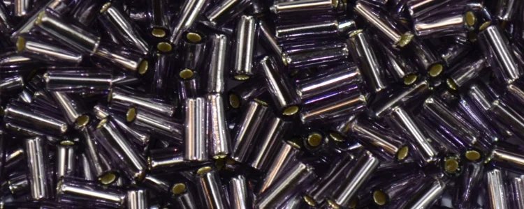 (image for) TOHO Size 1.5 Bugle Bead-Light Purple Silver Lined