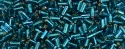 (image for) TOHO Size 1 Bugle Bead. 3mm Length-Blue Zircon Silver Lined