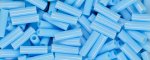 (image for) TOHO Size 2 Bugle Bead. 6mm Length-Aqua Opaque