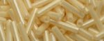 (image for) TOHO Size 2 Bugle Bead. 6mm Length-Cream Opaque Luster