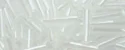 (image for) TOHO Size 3 Bugle Bead. 9mm Length-White Ceylon Pearl