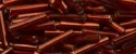 (image for) TOHO Size 3 Bugle Bead. 9mm Length-Dark Ruby Silver Lined
