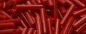 (image for) TOHO Size 3 Bugle Bead. 9mm Length-Red Opaque