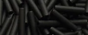 (image for) TOHO Size 3 Bugle Bead. 9mm Length-Jet Black Matte Opaque