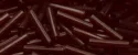 (image for) TOHO Size 3 Bugle Bead. 9mm Length-Garnet Transparent