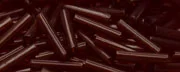 (image for) TOHO Size 3 Bugle Bead. 9mm Length-Garnet Transparent