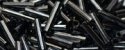 (image for) TOHO Size 3 Bugle Bead. 9mm Length-Hematite Metallic