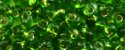 (image for) TOHO 4mm Magatama Bead-Kelly Green Silver Lined
