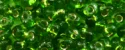 (image for) TOHO 4mm Magatama Bead-Kelly Green Silver Lined